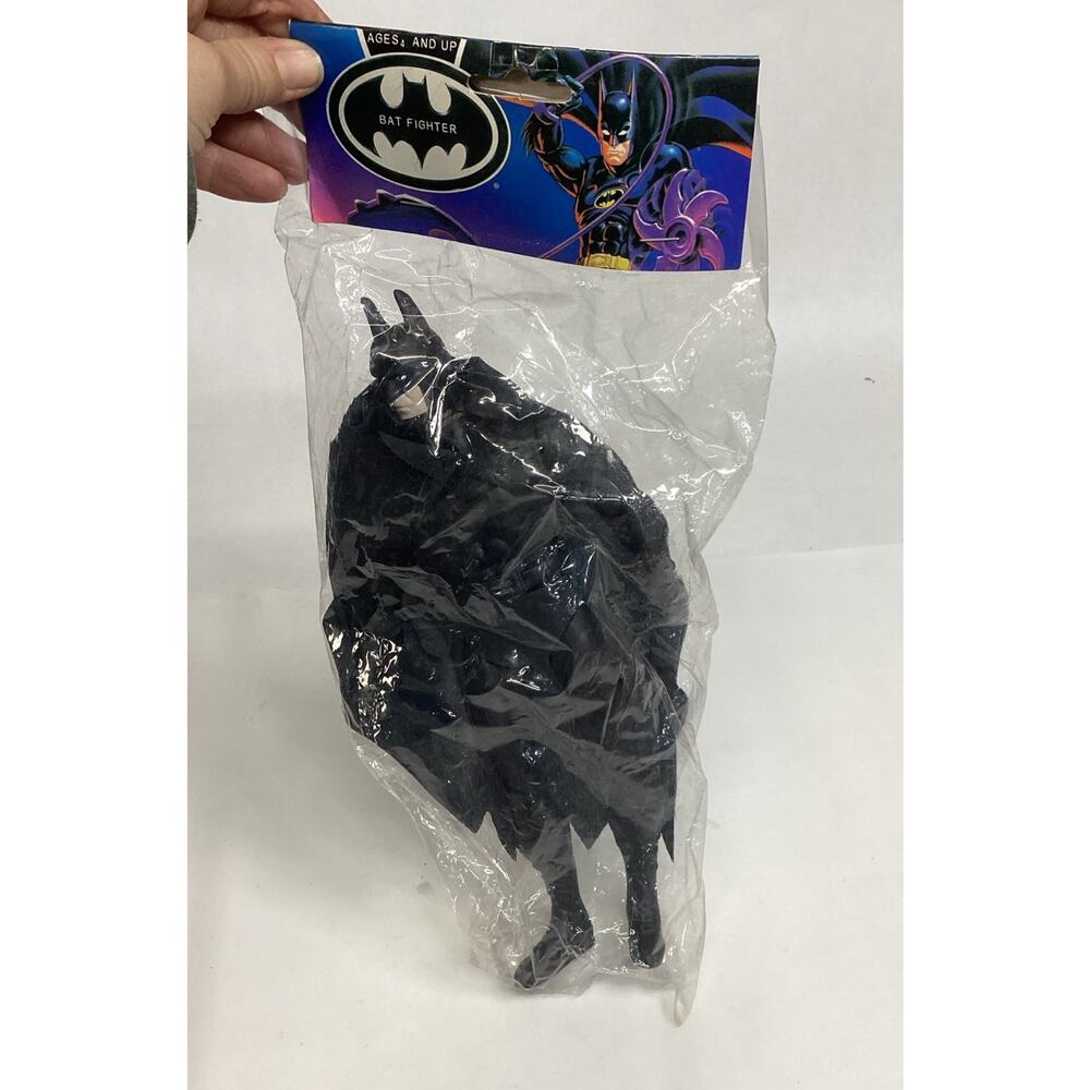 Vintage 1990 Rare Batman Bat Fighter Action Figure - New